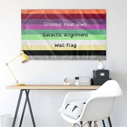 Choose Your Galactic Alignment Wall Flag | 36x60" | Single-Reverse | Galactic Alignment | Gender Identity and Expression