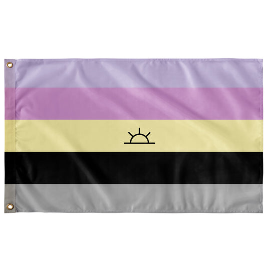 Dawnian Wall Flag | 36x60" | Single-Reverse | Galactic Alignment | Gender Identity and Expression
