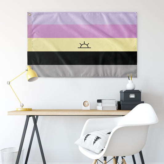 Dawnian Wall Flag | 36x60" | Single-Reverse | Galactic Alignment | Gender Identity and Expression