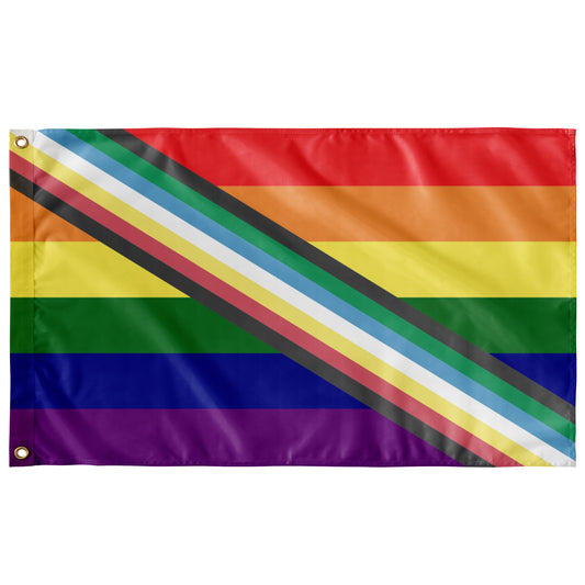 Disability Rainbow - V2 Wall Flag | 36x60" | Single-Reverse