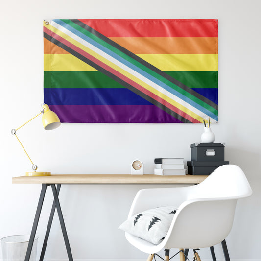 Disability Rainbow - V2 Wall Flag | 36x60" | Single-Reverse