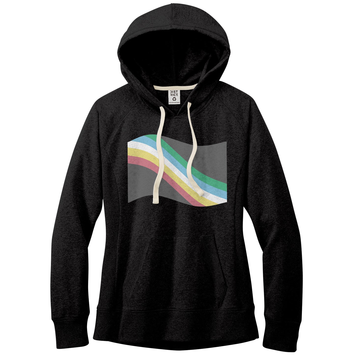 Disability and Neurodiversity Pride Flag Fitted Re-Fleece Hoodie | Choose Your Flag