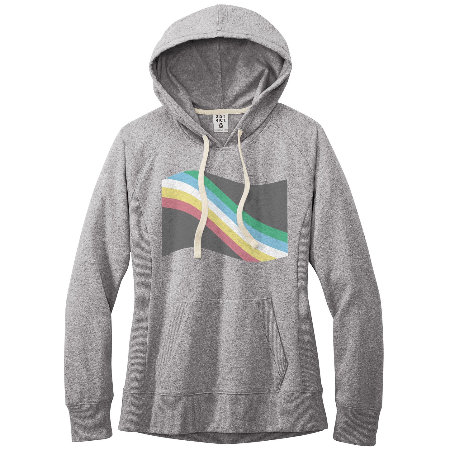 Disability and Neurodiversity Pride Flag Fitted Re-Fleece Hoodie | Choose Your Flag