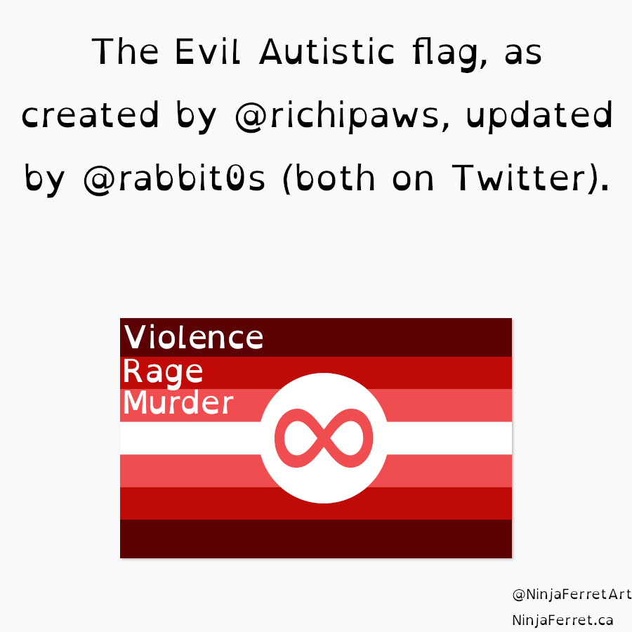Evil Autistic Yard & Garden Flags | Single Or Double-Sided | 2 Sizes | Disability, Autism, and Neurodivergence