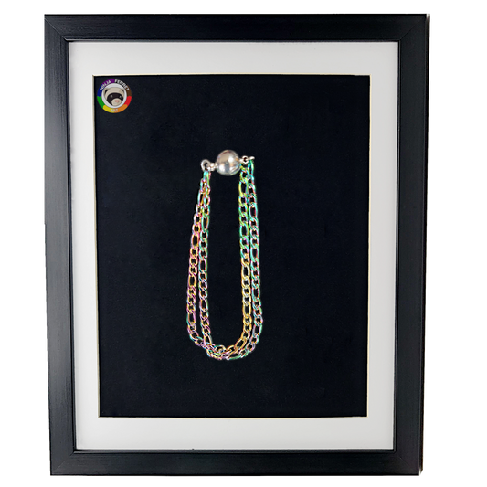 Rainbow Figaro Chain Double-Strand Bracelet