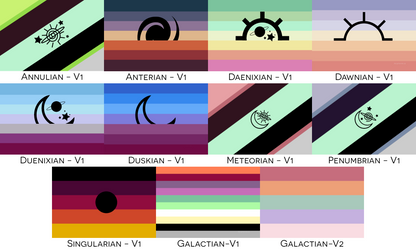 Elija sus banderas del Orgullo de Alineación Galáctica | Una o dos caras | 2 tamaños | Alineación Galáctica | Identidad y expresión de género