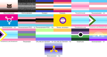 Gender Pride Button Pack - Mix'N'Match | Choose Your Own Combo! | Gender Identity and Presentation