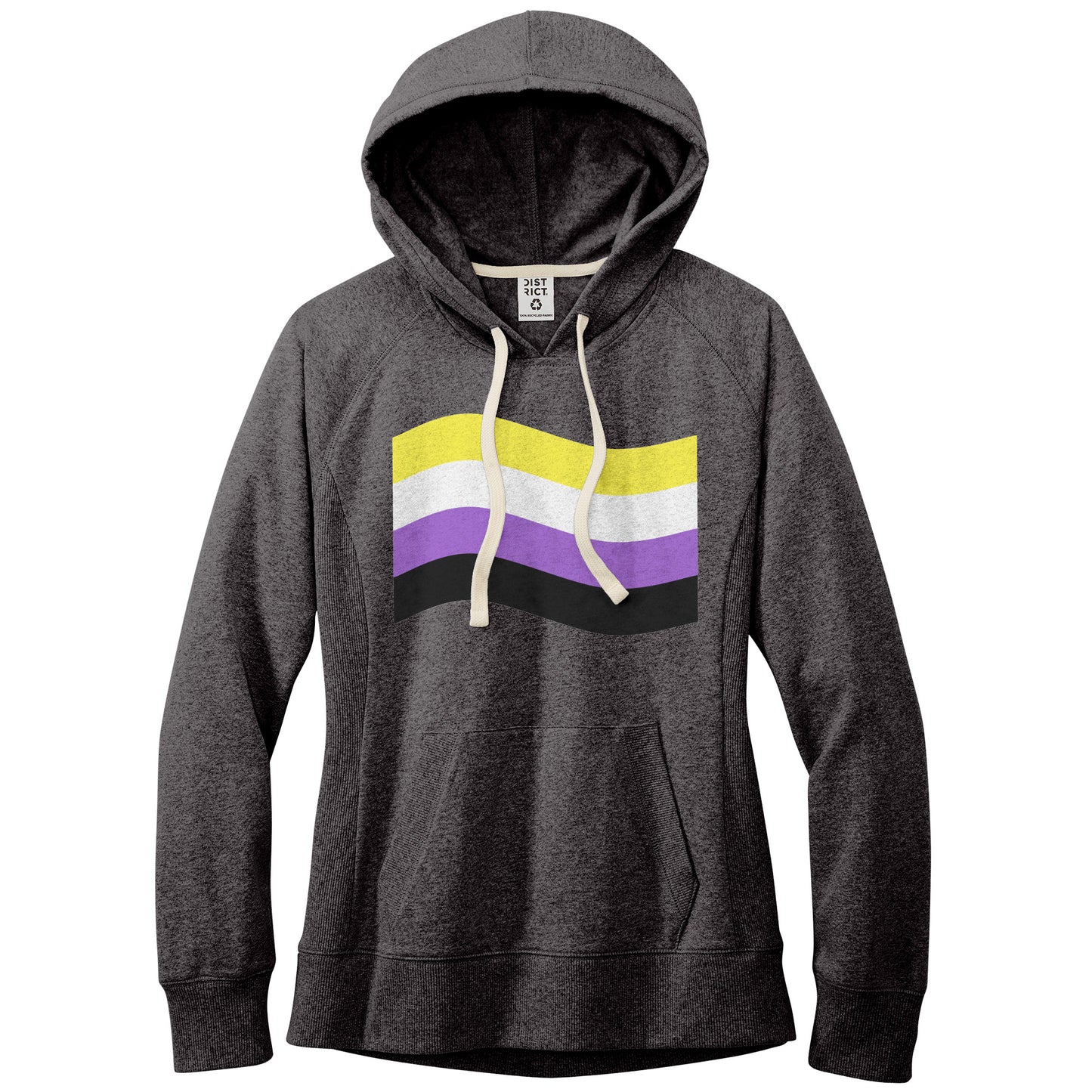 Gender Pride Flag Fitted Re-Fleece Hoodie | Choose Your Flag