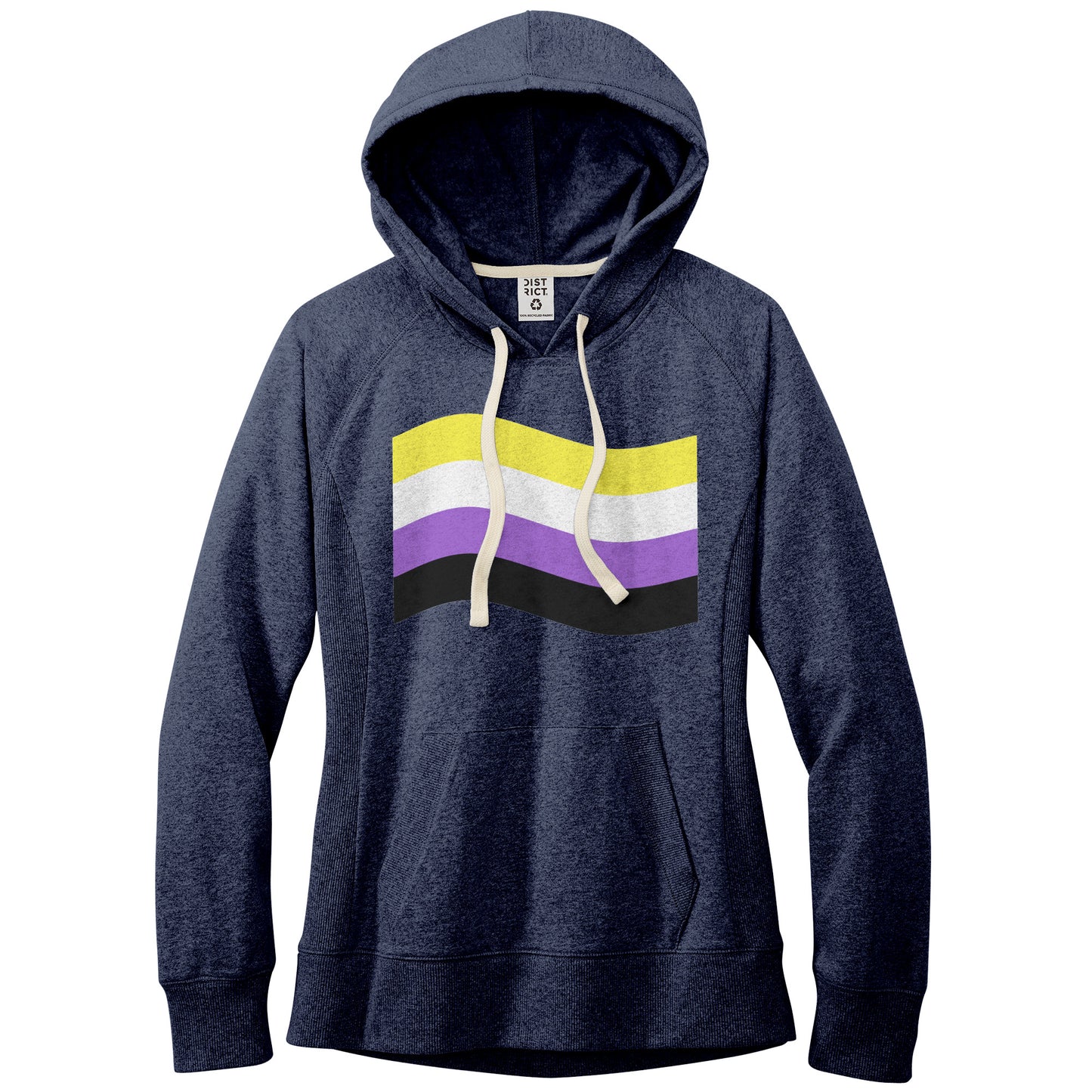 Gender Pride Flag Fitted Re-Fleece Hoodie | Choose Your Flag