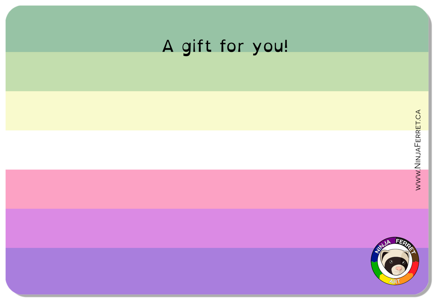 Ninja Ferret Gift Card - Gender Identities