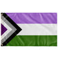 Genderqueer Asexual Wall Flag | 36x60" | Single-Reverse