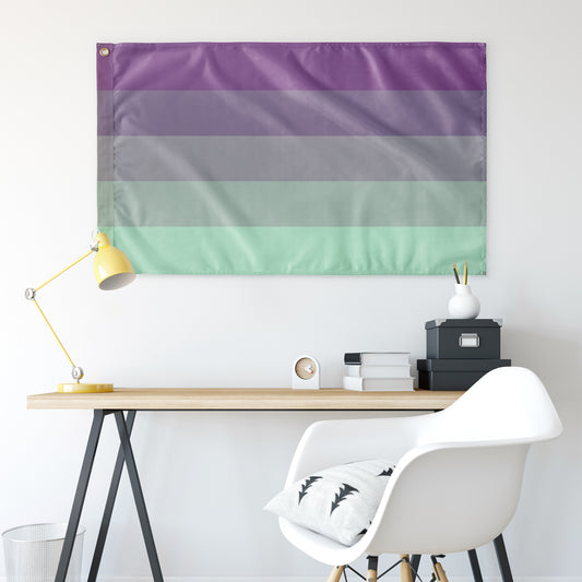 Guiltisexual Wall Flag | 36x60" | Single-Reverse | Aromantic and Asexual Spectrum