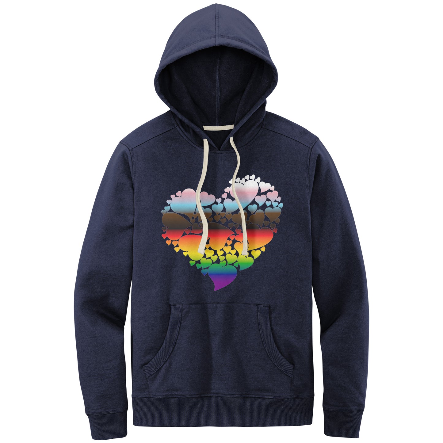 Heart of Hearts Relaxed Fit Re-Fleece Hoodie | Choose Your Colourway