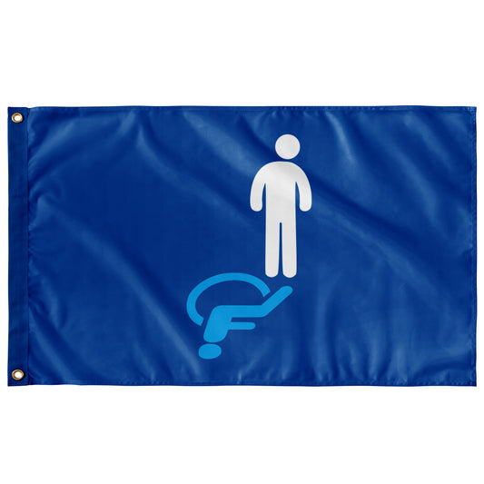 Invisible Disibilities Wall Flag | 36x60" | Single-Reverse | Disability and Neurodiversity
