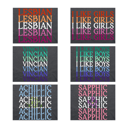 Funky Text Aroace - V6 Zip-Up Hoodies | Aro Ace Spectrum | Lgbtqia