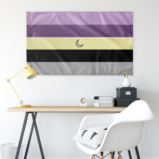 Lunarian Wall Flag | 36x60" | Single-Reverse | Gender Identity and Expression