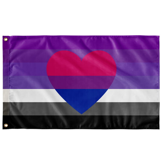 Myrsexual Biromantic Pride Wall Flag | Single-Reverse | 36x60"