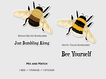 Natural Bumblebee Stickers