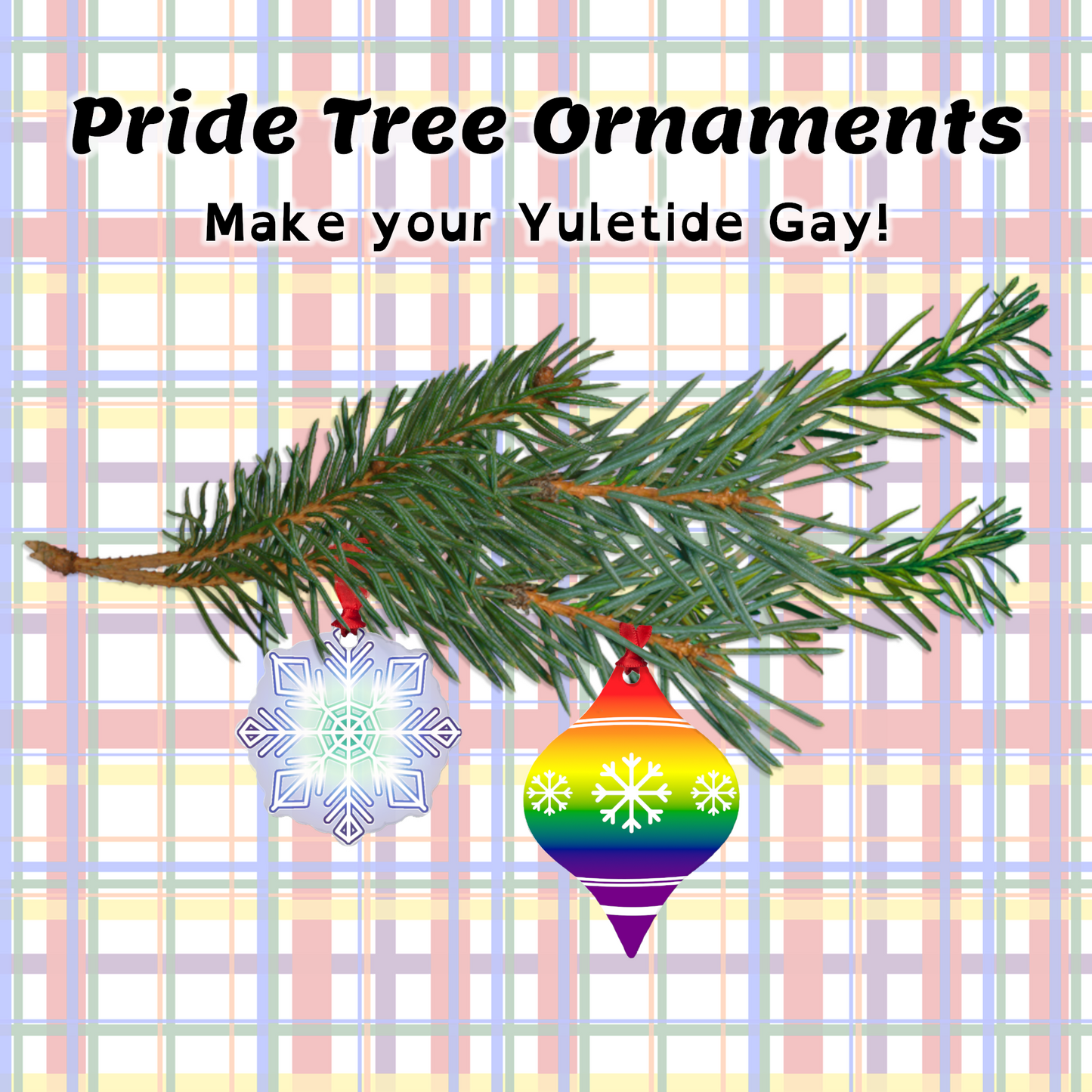 Transgender Pride Metal Ornaments