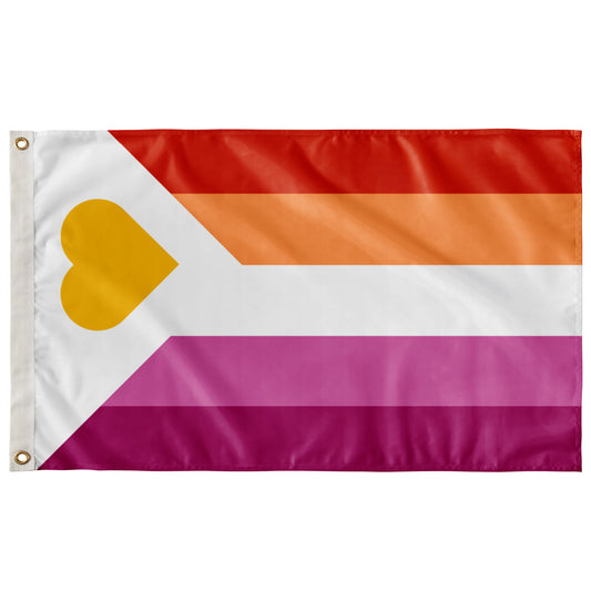 Polyamory - V6 - Lesbian Wall Flag | 36x60" | Single-Reverse