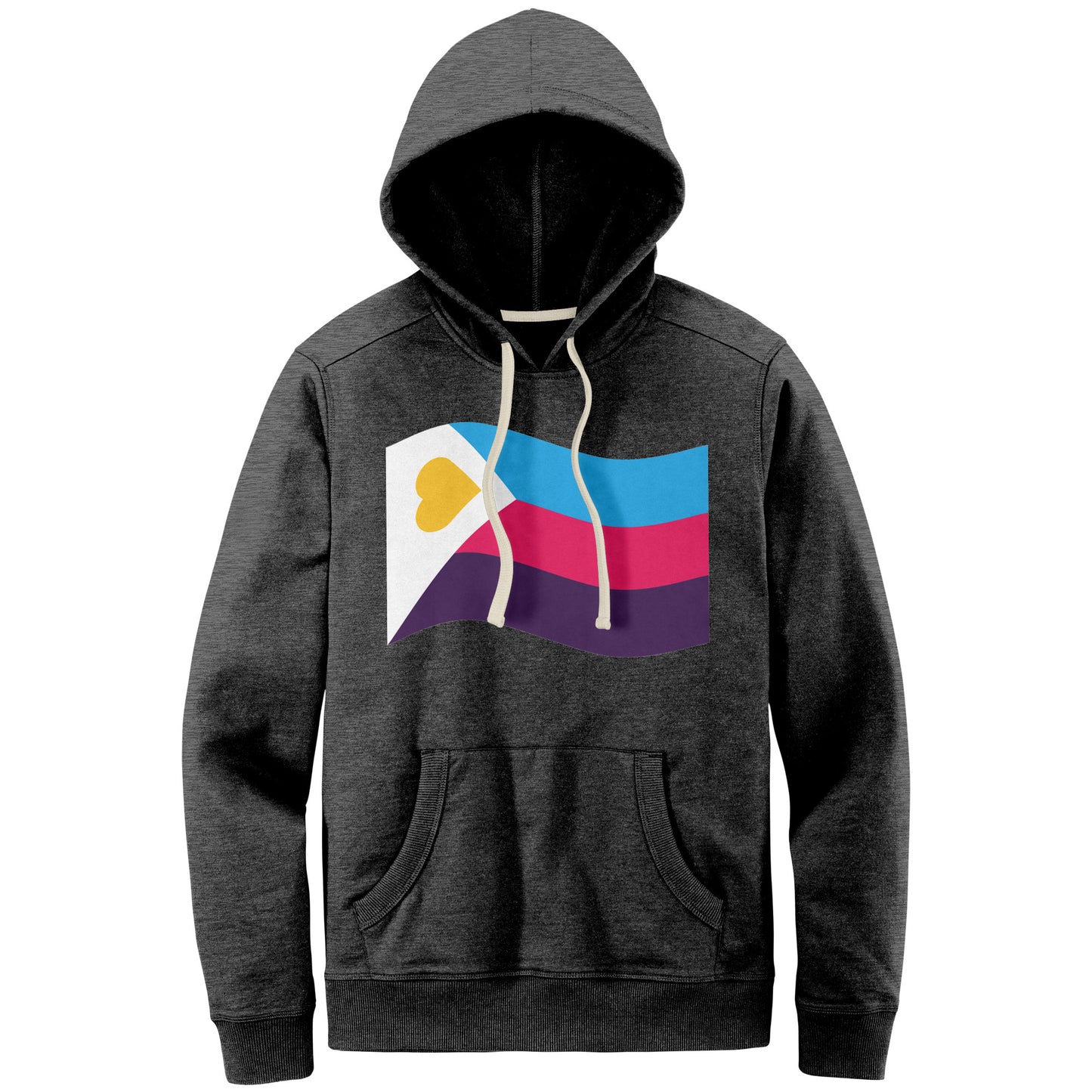 Polyamory Pride Flag Relaxed Fit Re-Fleece Hoodie | Choose Your Flag