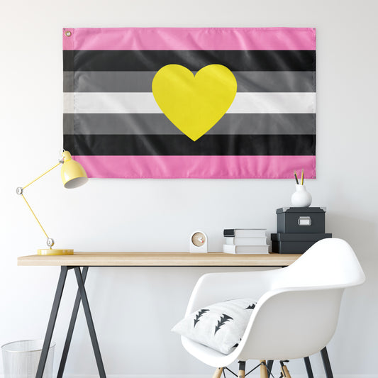 Queerplatonic - V1 Wall Flag | 36x60" | Single-Reverse | Aromantic and Asexual Spectrum