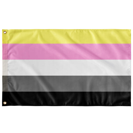 Queerplatonic - V2  Wall Flag | 36x60" | Single-Reverse | Aromantic and Asexual Spectrum