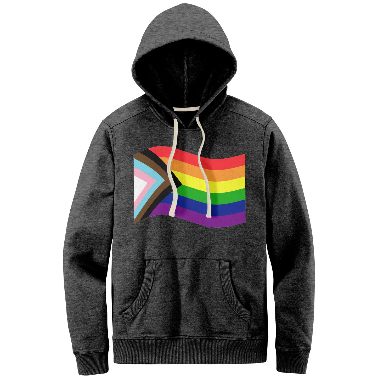 Rainbow Pride Flag Relaxed Fit Re-Fleece Hoodies | Choose Your Flag