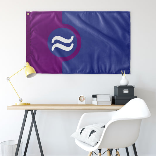 Sex-Ambivalent Wall Flag | 36x60" | Single-Reverse | Aromantic and Asexual Spectrum