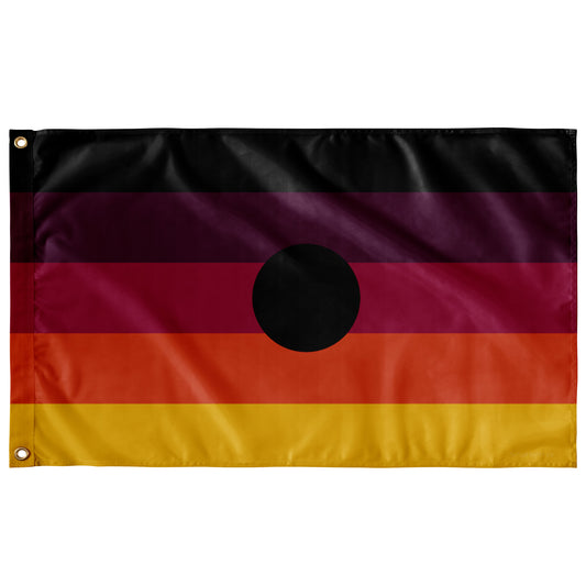 Singularian - Original Version Wall Flag | 36x60" | Single-Reverse | Aromantic and Asexual Spectrum