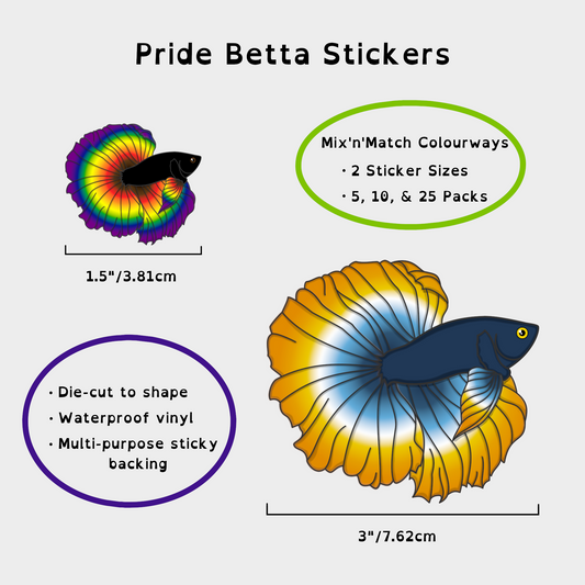Betta Pride Stickers