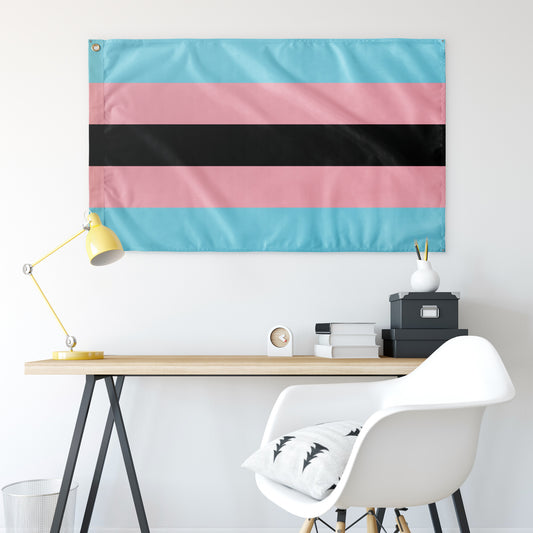 Transgender POC - V1 Wall Flag | 36x60" | Single-Reverse | Gender Identity and Expression