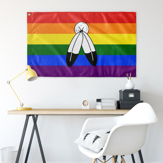 Two Spirit Wall Flag | 36x60" | Single-Reverse | Romantic and Sexual Orientations