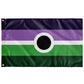 Voidpunk Wall Flag | 36x60" | Single-Reverse | Gender, Aroace, Disability