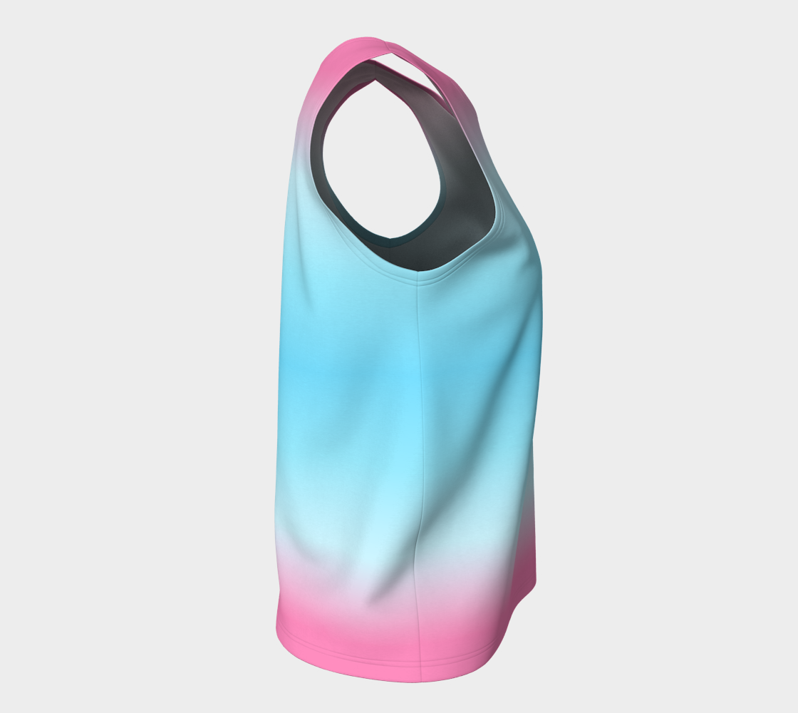 Transmasculine Gradient Loose Tank (Long)