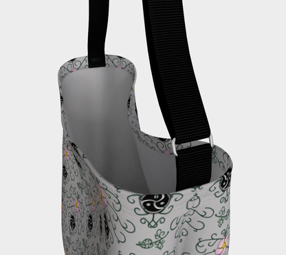 Wild Rose and Vine BDSM (Grey) Day Tote