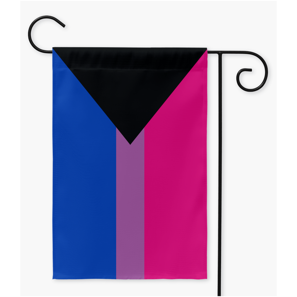 Cour demibisexuelle et drapeau de jardin | Simple ou double face | 2 tailles