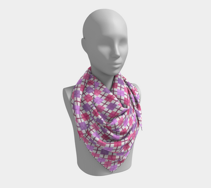 Lesbian - V2 Argyle  Square Scarf