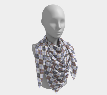 Gender Apathetic Argyle  Square Scarf