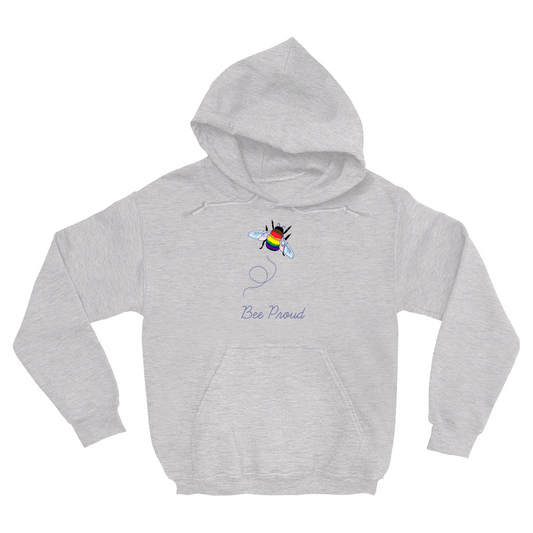 Bumblebee Pride Pun Hoodies (No-Zip/Pullover) - FRONT DESIGN | Choose Your Flag and Pun | Bumblebee Pullover Hoodie | Lgbtqia