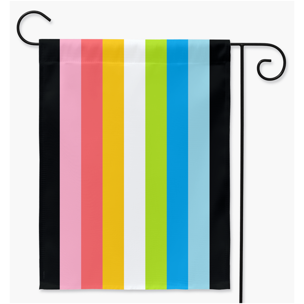 Queer - V2 Yard and Garden Flags  | Single Or Double-Sided | 2 Sizes | Lgbtqia2s - Sexual And Romantic Orientations