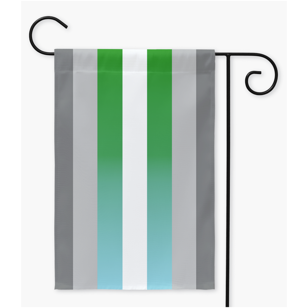 Demiboy Neutrois Pride Yard and Garden Flags | Single Or Double-Sided | 2 Sizes