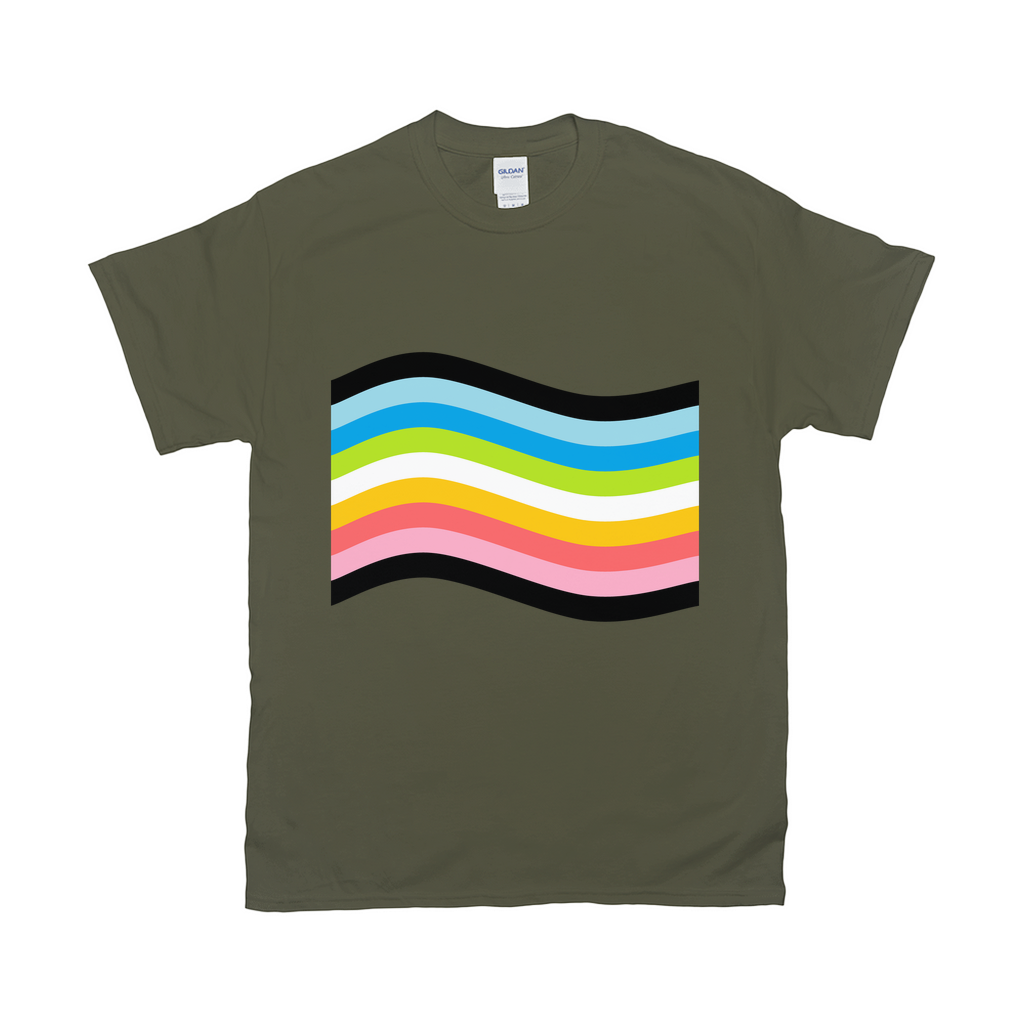 Orientation Pride Flag Relaxed Fit Tshirt - DARK | Choose Your Flag