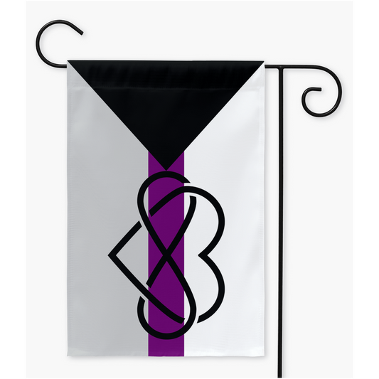 Polyamory - V3 - Demisexual Yard and Garden Flags | Single Or Double-Sided | 2 Sizes