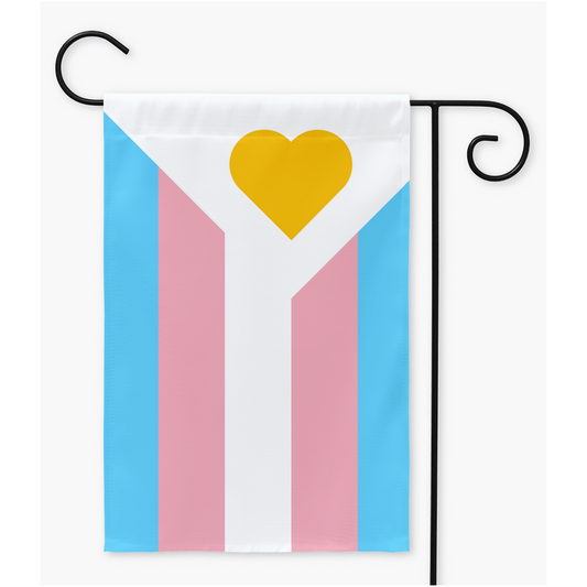 Polyamory Pride - V6 - Transgender Yard and Garden Flags | Single Or Double-Sided | 2 Sizes