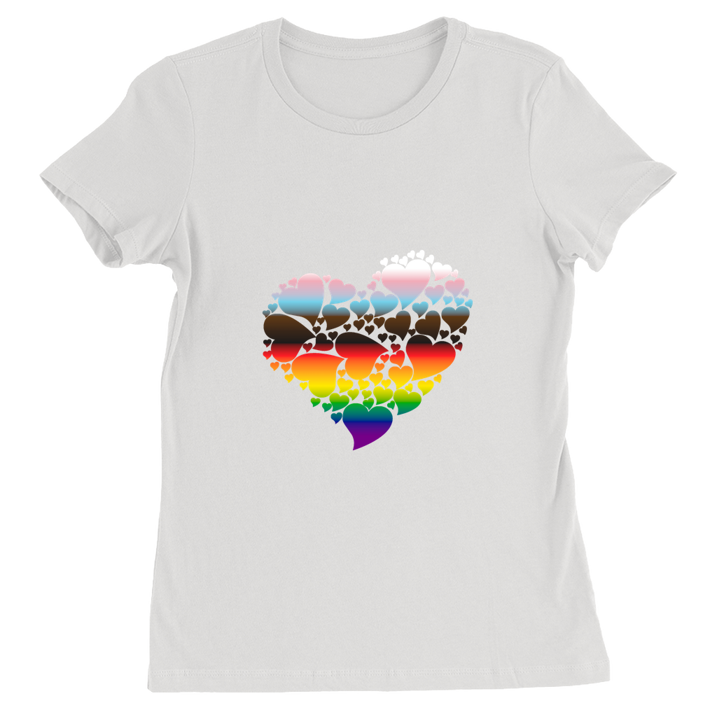 Heart Of Hearts Fitted T-Shirts | Choose Your Colourway | Bella + Canvas