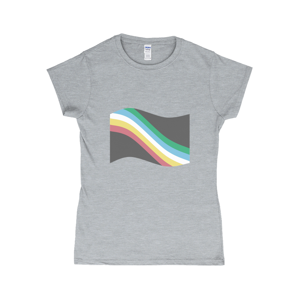 Disability and Neurodiversity Pride Flag Fitted Tshirt | Choose Your Flag | Gildan