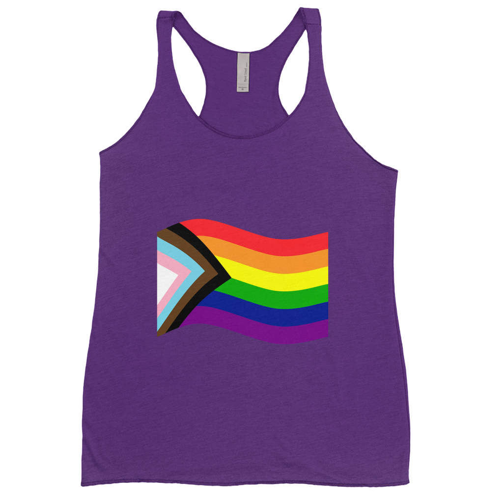 Rainbow Pride Flag Fitted Racerback Tank Tops | Choose Your Flag