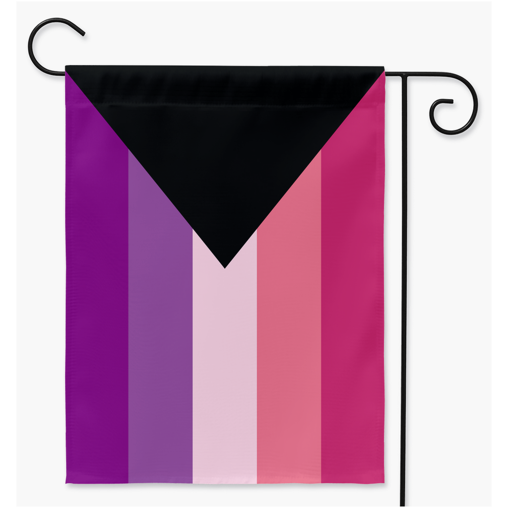 DemiAceflux - V2 Yard and Garden Flags | Single Or Double-Sided | 2 Sizes | Aro Ace Spec