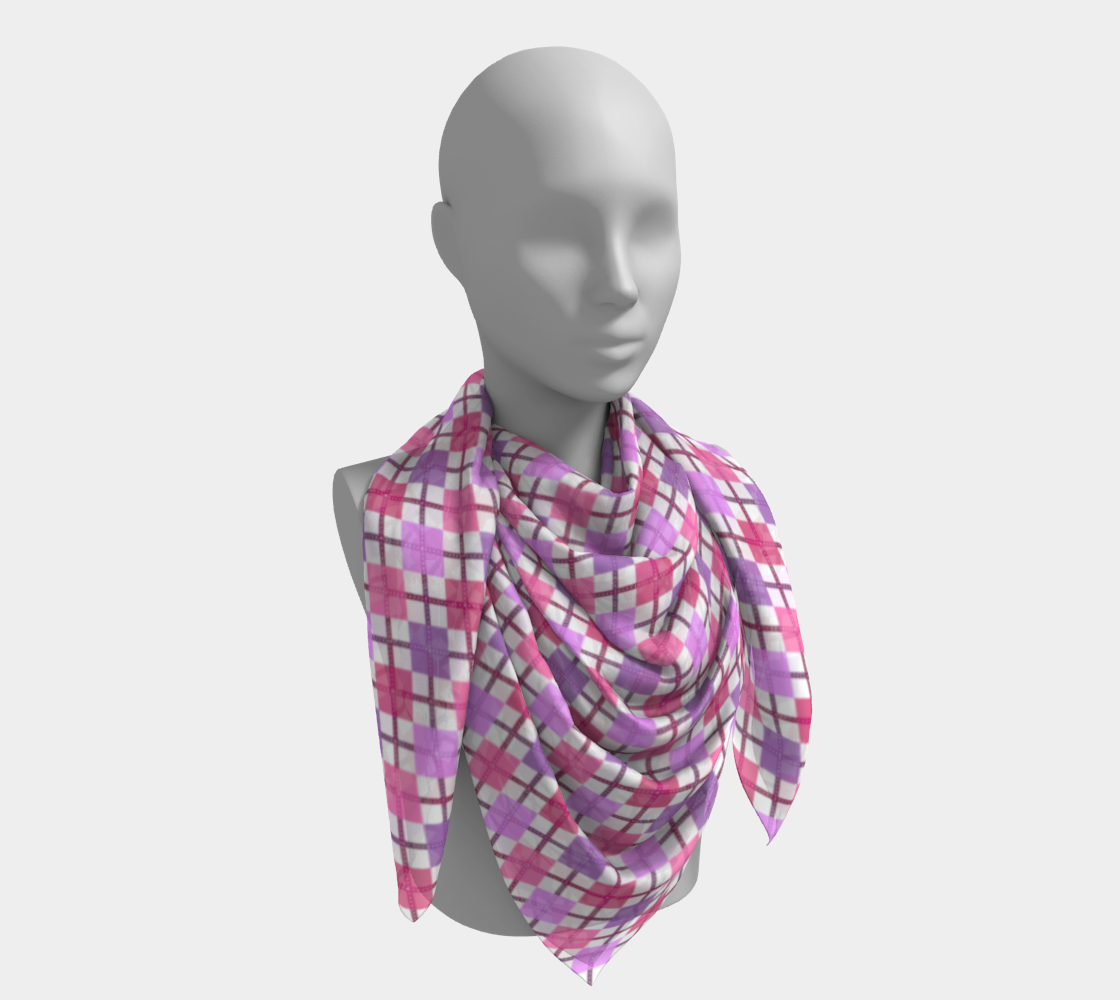 Lesbian - V2 Argyle  Square Scarf